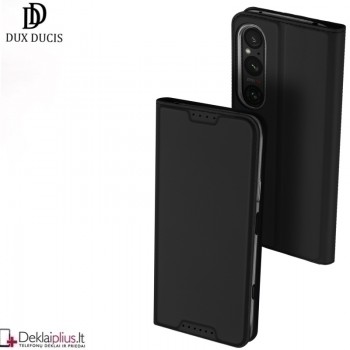 Dux Ducis Skin Pro dirbtinės odos dėklas - juodas (Sony Xperia 1 VI) Dux Ducis Skin Pro dirbtinės odos dėklas - juodas (Sony Xperia 1 VI)